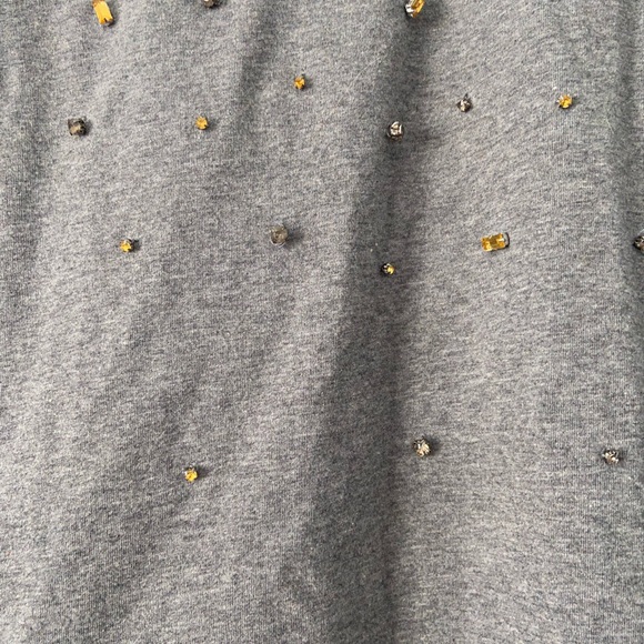 Gem Embellished Studded Short Sleeve Top - Picture 3 of 7